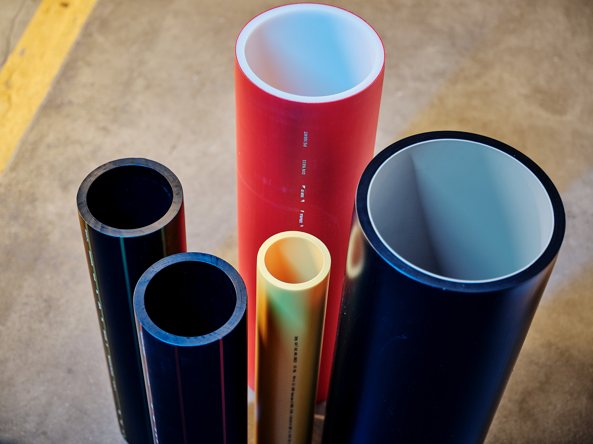 Sustainable plastic pipes